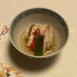 淀川 - 焼き茄子と湯葉