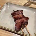 Kushidori - 鳥レバー　※数量限定。焼き加減絶妙でクリーミー。いつも頼んでしまう。