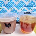 トップス - ドリンク写真:チョコプリン、レモンティーゼリー