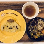 Pomu Pomu Purin Kafe - あつあつジューシーハンバーグセット　1700円