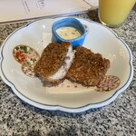 松島 一の坊 - 揚げたて金華鯖のフライ