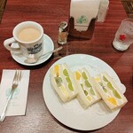 神戸にしむら珈琲店 - 朝のフルーツサンドセット