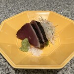 松島 一の坊 - お造り(鰹の藁焼き)