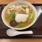 讃岐うどん十四明 - しのだうどん　揚げ餅のせ