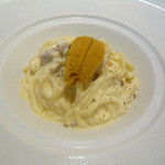 アニヴェルセル カフェ - 【結婚記念日ディナーコース】冷製カルボナーラ 生ウニを添えて