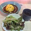 Nico cafe - 暫く待つと注文したオムライスのスープとサラダのセット１１８０円の出来上がりです。