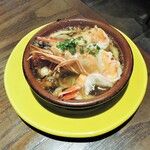 ミアスタンド - エビとキノコのアヒージョ