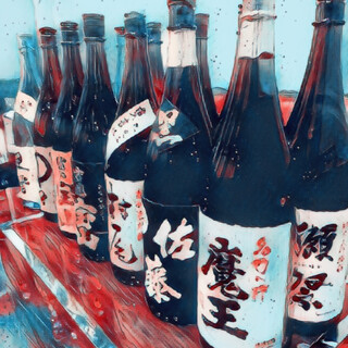 プレミアム焼酎、日本酒、カクテルも◎多彩なドリンク各種