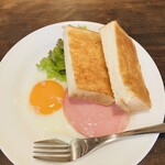 英吉利西屋珈琲店 - ハムエッグセット