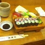 勝寿司 - 昼のランチ（＋茶碗蒸しが付きます）