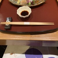 水野 - 秋らしい図柄の膝掛けと、お造り♪