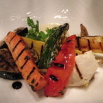 AKI NAGAO - 【2013年10月19日】 メイン魚料理の付け合わせ　※野菜のグリル