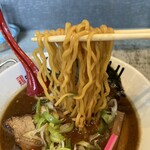 鶏 soba KAMOSHI - 麵はこんな感じ