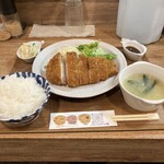 かつきち - 厚切り上ロースカツ定食　1100円