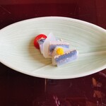 Karasumi Sobatsuki To Matsu - 秋刀魚のマリネと梨のサンド