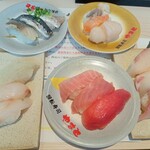 Minami Bousou Yamato Zushi - 地魚3貫　青魚3貫　活け貝3貫　まぐろ3貫　鮮魚3貫