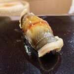 日本橋蛎殻町 すぎた - 穴子握り 煮詰め