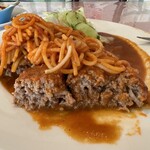 すてーきはうす 神戸屋 - ハンバーグ断面