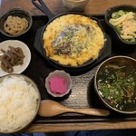 Jinke - チーズハンバーグ定食　　　ランチ