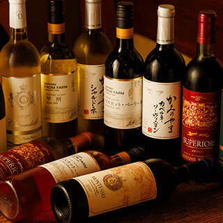 We have a wide selection of wines from various regions. Foods that go well together ◎