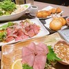 Kushiage To Remon Sawa Katsumasa - タンサシ　ローストビーフ　ポテトチーズ餅　金胡麻サラダ　串揚げ盛り合わせ　冷凍レモンサワー　