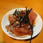 宵 - ある日のお通し（マグロの漬け）