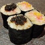 鮨 みや川 - トロタク　トロタクキャビア載せ　玉子焼き