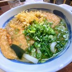 つるまる　南森町店 - きつねうどん  麺大盛