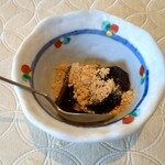 とんかつ 久 - デザート　黒砂糖のゼリー