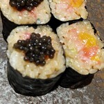 鮨 みや川 - トロタク　トロタクキャビア載せ　玉子焼き