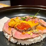 肉と魚 Second Class Tokyo - 神戸ビーフ玉手箱プレミアム(うに増＆いくら増)_2