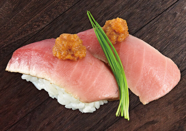 本まぐろ炙り中トロ 山わさび