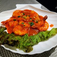 華湘 東武池袋店 - 2023/10月上旬。別に頼んだ海老チリ。