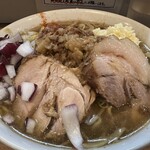 ラーメン荘 地球規模で考えろ - 煮干しラーメン(並200㌘) 1,200円