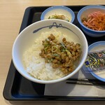 松のや - 最初納豆で