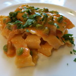 Pasta fresca パンチェッタとグリーンピースの自家製トリポリーニ