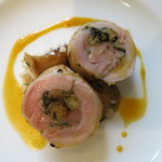 Convivio - Secondo キノコを詰めた鶏肉のインボルティーニ