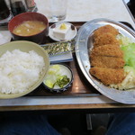 Mikasa - 日替わり定食、チキンカツとコロッケ（７５０円）
