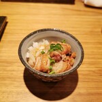 焼鳥 山香 - 鶏皮ポン酢