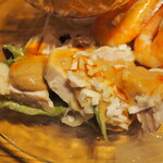 喜神菜館 - 三種冷菜盛り合わせ（バンバンジー）