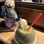 酒趣 本店 - 整顆哈密瓜奶油蘇打水 1000日圓