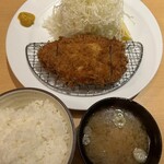 ポンチ軒 - 上ロース豚かつ定食(1,500円)