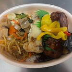 ほっともっと - 料理写真:彩豆腐ハンバーグ 野菜照りタレ