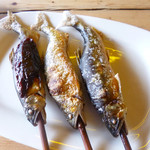 杉ケ瀬ヤナ - 塩焼きと魚田(2013年）