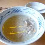 杉ケ瀬ヤナ - 鮎雑炊(2013年）