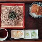 Tenchi Housaku - ざるそばタレカツ小丼セット