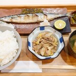 食事処 久松 - 新サンマ塩焼定食