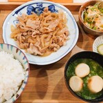 Shokujidokoro Hisamatsu - 豚バラスタミナ焼き定食