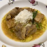 三和 - 広島なかやま牧場 和牛のトリッパとギアラと青唐辛子の煮込み