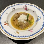 三和 - 広島なかやま牧場 和牛のトリッパとギアラと青唐辛子の煮込み